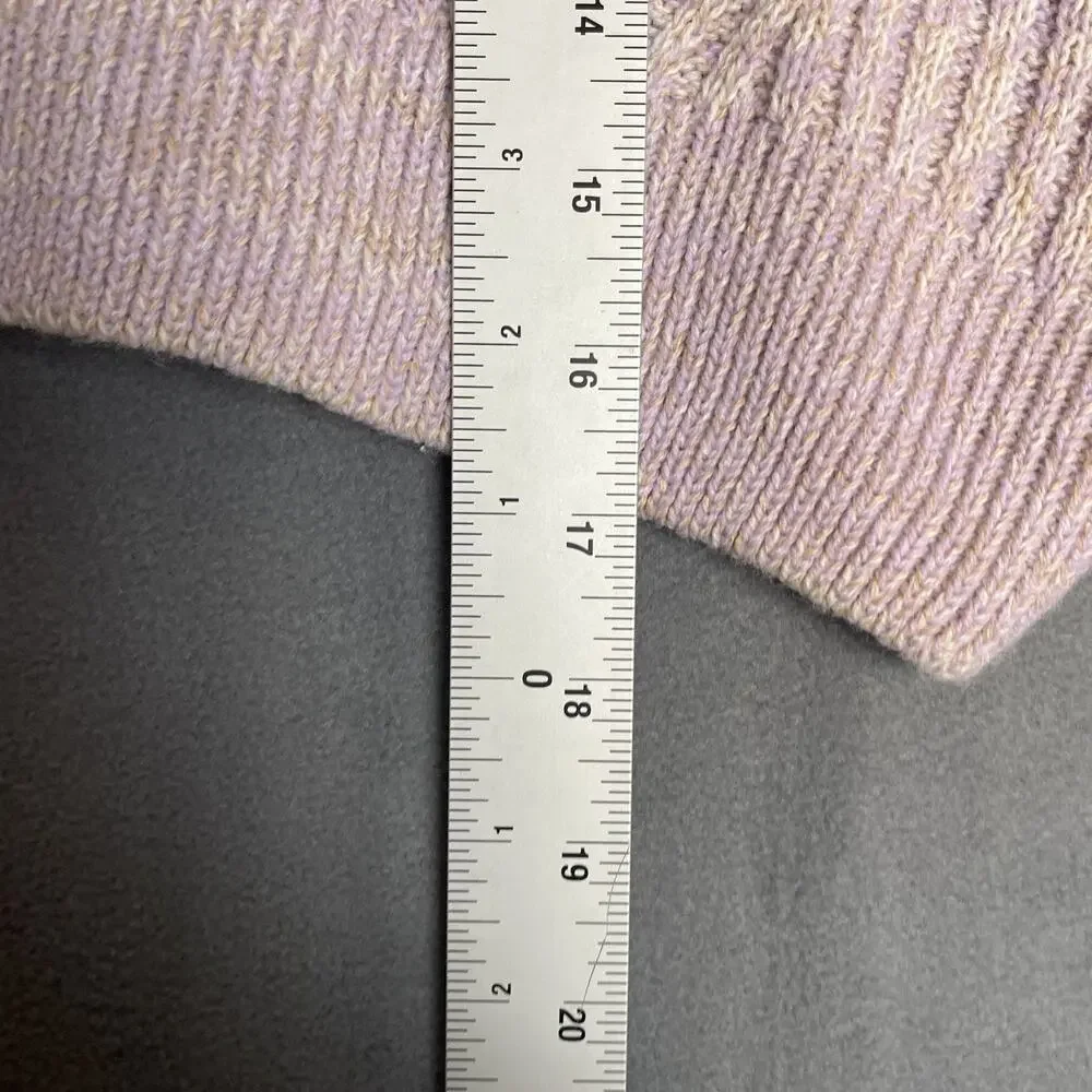 Urban Outfitters Sweater Womens Medium Purple Cropped Ribbed Knit Pullover Soft